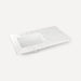 Quartz Stone Vanity Top, 37" x 3/4" x 22", Left Offset Undercounter Sink, Three Hole