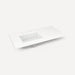 Quartz Stone Vanity Top, 43" x 3/4" x 22", Left Offset Undercounter Sink, Three Hole