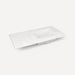 Quartz Stone Vanity Top, 43" x 3/4" x 22", Right Offset Undercounter Sink, Single Hole