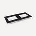 Quartz Stone Vanity Top, 49" x 3/4" x 22", Double Undercounter Sink, Single Hole