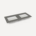 Quartz Stone Vanity Top, 49" x 3/4" x 22", Double Undercounter Sink, Single Hole