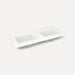 Quartz Stone Vanity Top, 49" x 3/4" x 22", Double Undercounter Sink, Single Hole