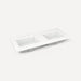 Quartz Stone Vanity Top, 49" x 3/4" x 22", Double Undercounter Sink, Three Hole