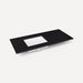 Quartz Stone Vanity Top, 49" x 3/4" x 22", Left Offset Undercounter Sink, Single Hole