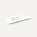 Quartz Stone Vanity Top, 49" x 3/4" x 22", Left Offset Undercounter Sink, Single Hole