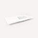 Quartz Stone Vanity Top, 49" x 3/4" x 22", Right Offset Undercounter Sink, Three Hole