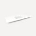 Quartz Stone Vanity Top, 61" x 3/4" x 22", Center Undercounter Sink, Single Hole