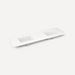Quartz Stone Vanity Top, 73" x 3/4" x 22", Double Undercounter Sink, Single Hole