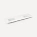 Quartz Stone Vanity Top, 73" x 3/4" x 22", Double Undercounter Sink, Single Hole