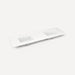 Quartz Stone Vanity Top, 73" x 3/4" x 22", Double Undercounter Sink, Three Hole