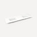 Quartz Stone Vanity Top, 73" x 3/4" x 22", Double Undercounter Sink, Three Hole
