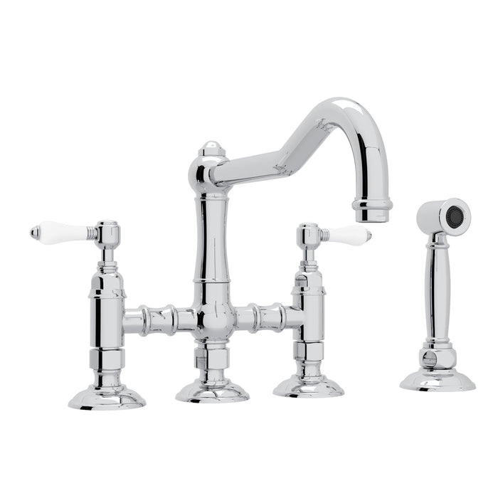 ROHL A1458WS Acqui® Bridge Kitchen Faucet With Side Spray
