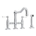 ROHL A1458WS Acqui® Bridge Kitchen Faucet With Side Spray