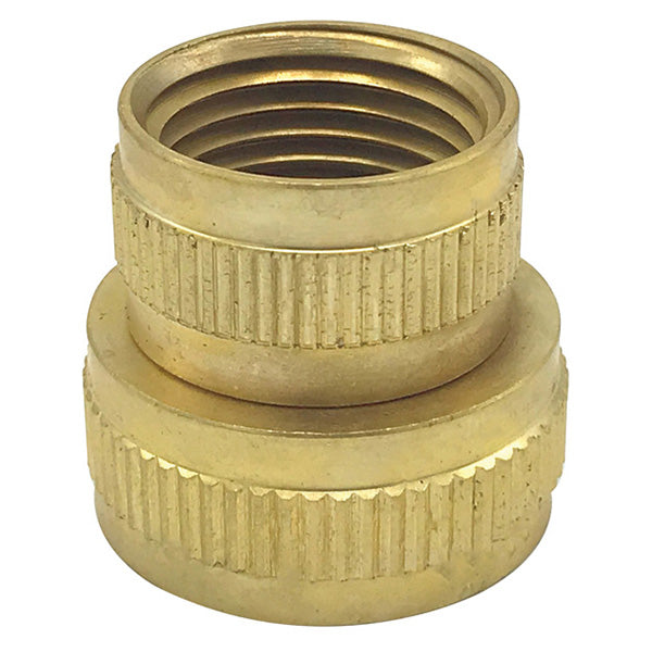 Wal-rich Corporation 4610024 3/4" Brass FHT x 1/2" FPT Swivel Hose Adapter