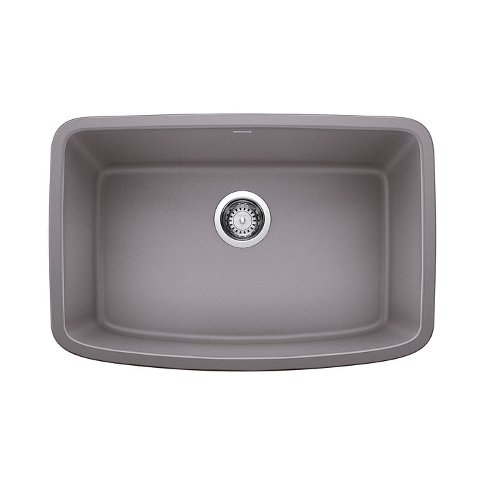 BLANCO 442554 Valea 27" Single Bowl Kitchen Sink - Metallic Gray