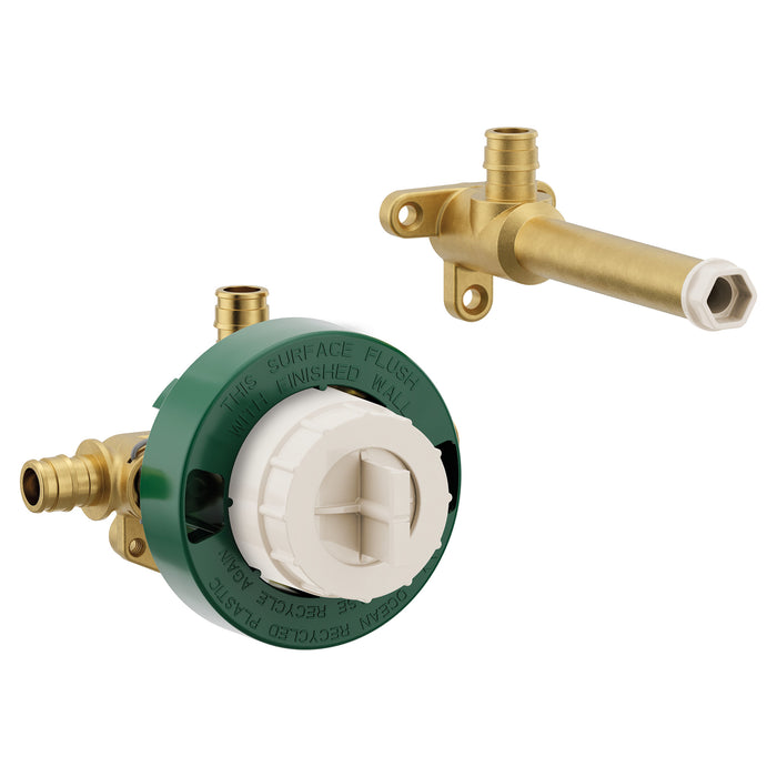 Wallmount tub filler 1/2" cc/ips cold expansion PEX connection