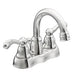 Moen WS84003 Traditional 1.2 GPM Two Handle High Arc Bathroom Faucet in Chrome