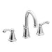 Moen WS84004 Traditional Two Handle High Arc Bathroom Faucet in Chrome