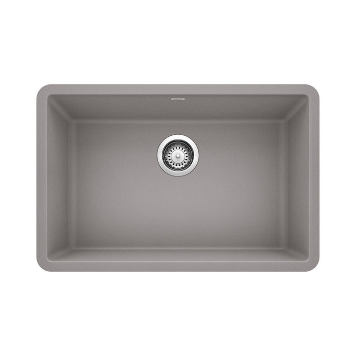 BLANCO 522428 Precis 27" Single Bowl Kitchen Sink - Metallic Gray