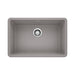 BLANCO 522428 Precis 27" Single Bowl Kitchen Sink - Metallic Gray