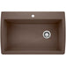 BLANCO 440192 Diamond Super Single Dual Mount Kitchen Sink - Café