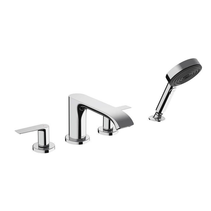 hansgrohe Vivenis 4-Hole Roman Tub Set Trim with 1.75 GPM Handshower
