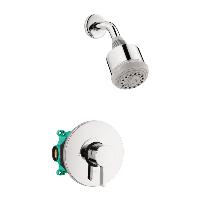 hansgrohe Clubmaster Pressure Balance Shower Set with Rough, 2.5 GPM