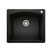 BLANCO 442905 Diamond Single Bowl Dual Mount Kitchen Sink - Coal Black