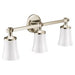 Moen YB0363 Polished nickel three globe bath light