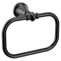 Moen YB0586 Matte black towel ring