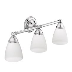 Moen YB2263 Chrome three globe bath light