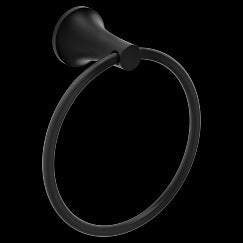 Moen Pyrite Towel Ring, Bl