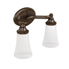 Moen YB2862 Oil rubbed bronze two globe bath light