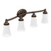Moen YB2864 Oil rubbed bronze four globe bath light
