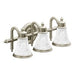 Moen YB9863 Brushed nickel three globe bath light