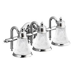 Moen YB9863 Chrome three globe bath light