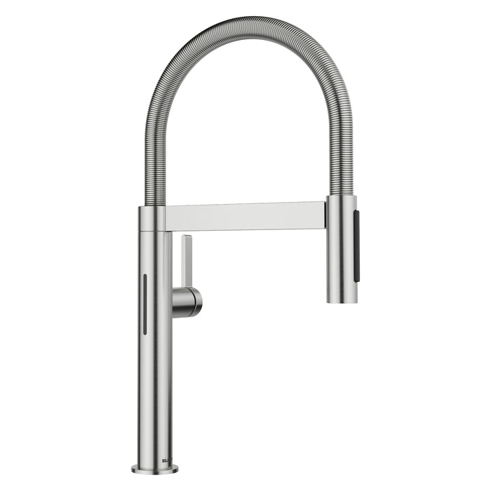 BLANCO Culina II Mini Sensor Pull-Down Dual-Spray Kitchen Faucet - Pvd Steel