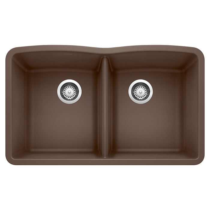 BLANCO 440182 Diamond Equal Double Bowl Kitchen Sink - Café