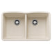BLANCO 443068 Diamond Equal Double Bowl Kitchen Sink - Soft White