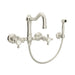 ROHL A1456WS Acqui® Wall Mount Bridge Kitchen Faucet With Sidespray And Column Spout