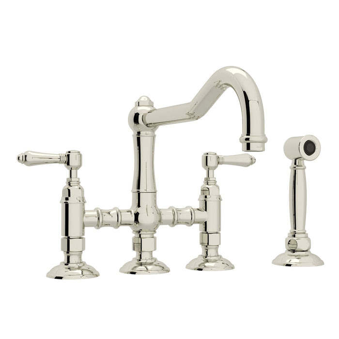 ROHL A1458WS Acqui® Bridge Kitchen Faucet With Side Spray
