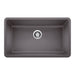 BLANCO 441478 Precis Super Single Bowl Kitchen Sink - Cinder