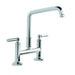 Kallista P25001-00-CP Quincy Deck-Mount Bridge Faucet, Lever Handles