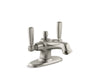 KOHLER K-10579-4 Bancroft Monoblock bathroom sink faucet, 1.2 gpm