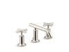 KOHLER K-14410-3 Purist Widespread bathroom sink faucet with Cross handles, 1.2 gpm