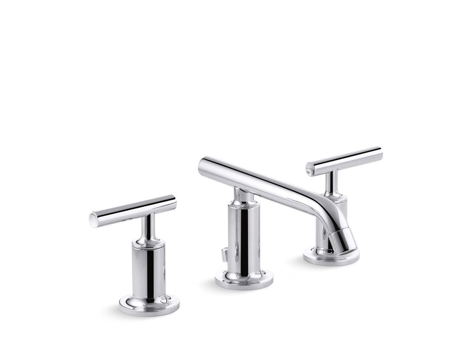 KOHLER K-14410-4 Purist Widespread bathroom sink faucet with Lever handles, 1.2 gpm