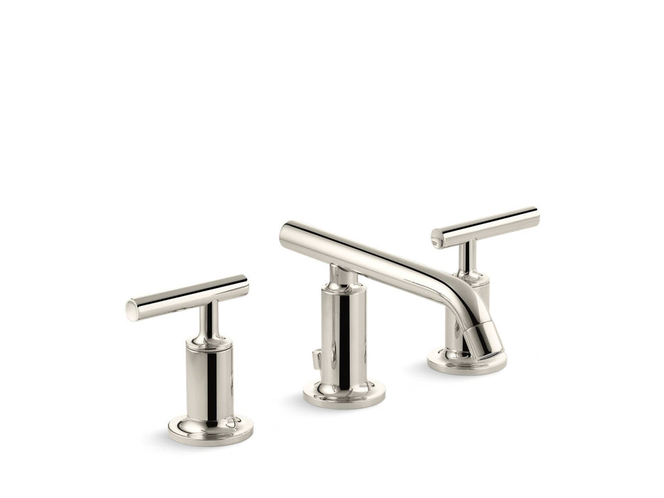 KOHLER K-14410-4 Purist Widespread bathroom sink faucet with Lever handles, 1.2 gpm
