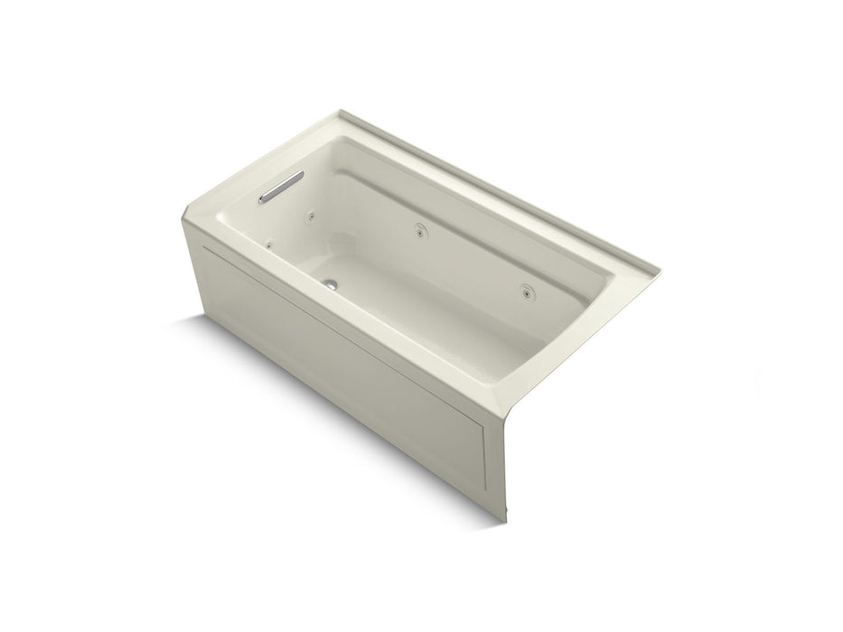 KOHLER K-1122-LA Archer 60" x 32" alcove whirlpool bath, left drain
