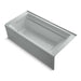 KOHLER K-1124-GHLAW Archer 72" x 36" alcove Heated BubbleMassage air bath with Bask heated surface, left drain