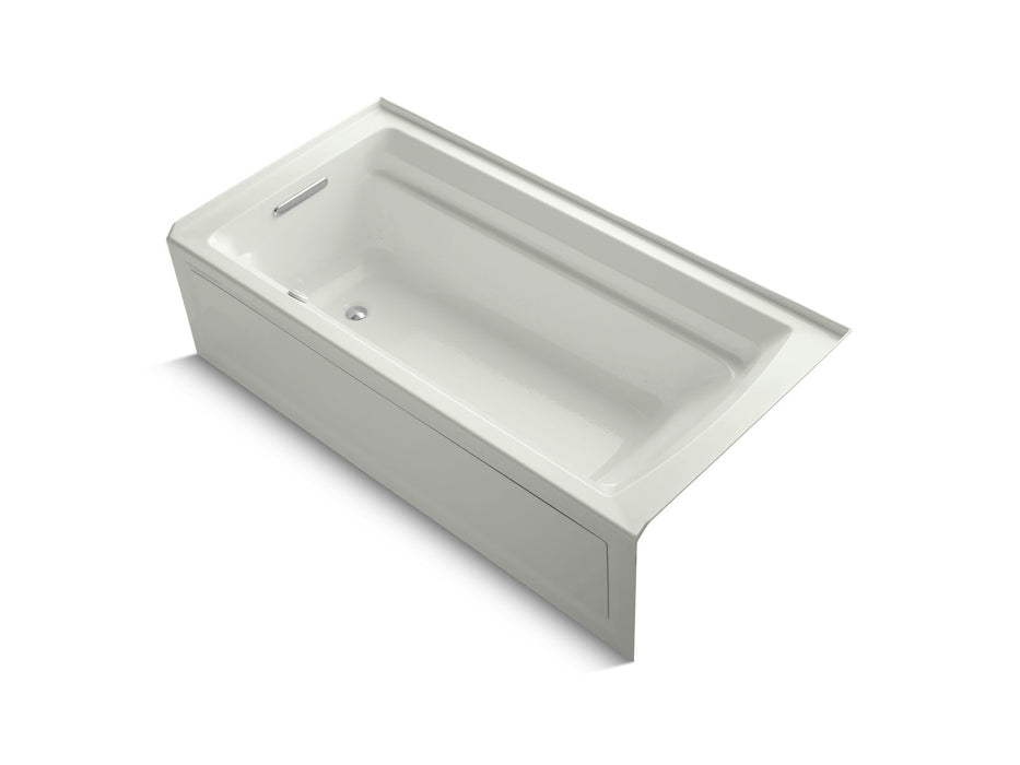 KOHLER K-1124-GHLAW Archer 72" x 36" alcove Heated BubbleMassage air bath with Bask heated surface, left drain